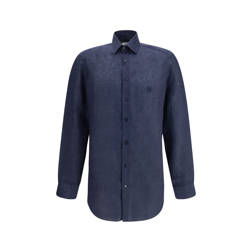 Etro Blue Linen Shirt