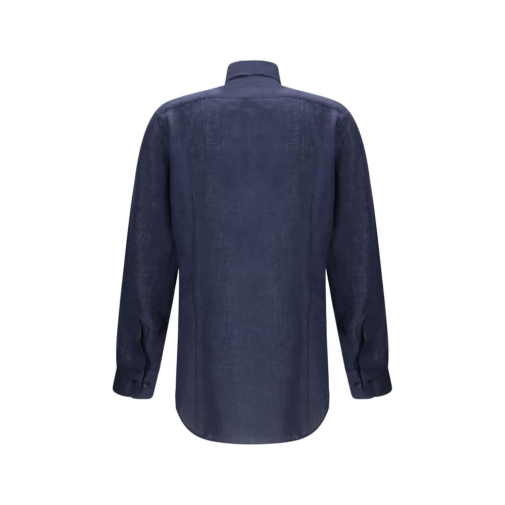 Etro Blue Linen Shirt