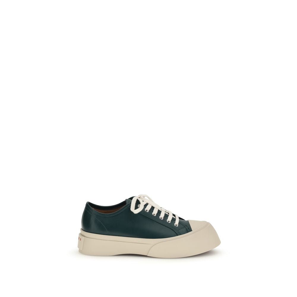 Marni Schwarze Napa Leder / Kalbsleder Bos Taurus Chunky Sneaker