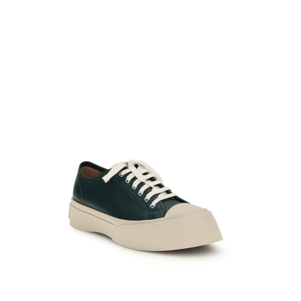 Marni Schwarze Napa Leder / Kalbsleder Bos Taurus Chunky Sneaker