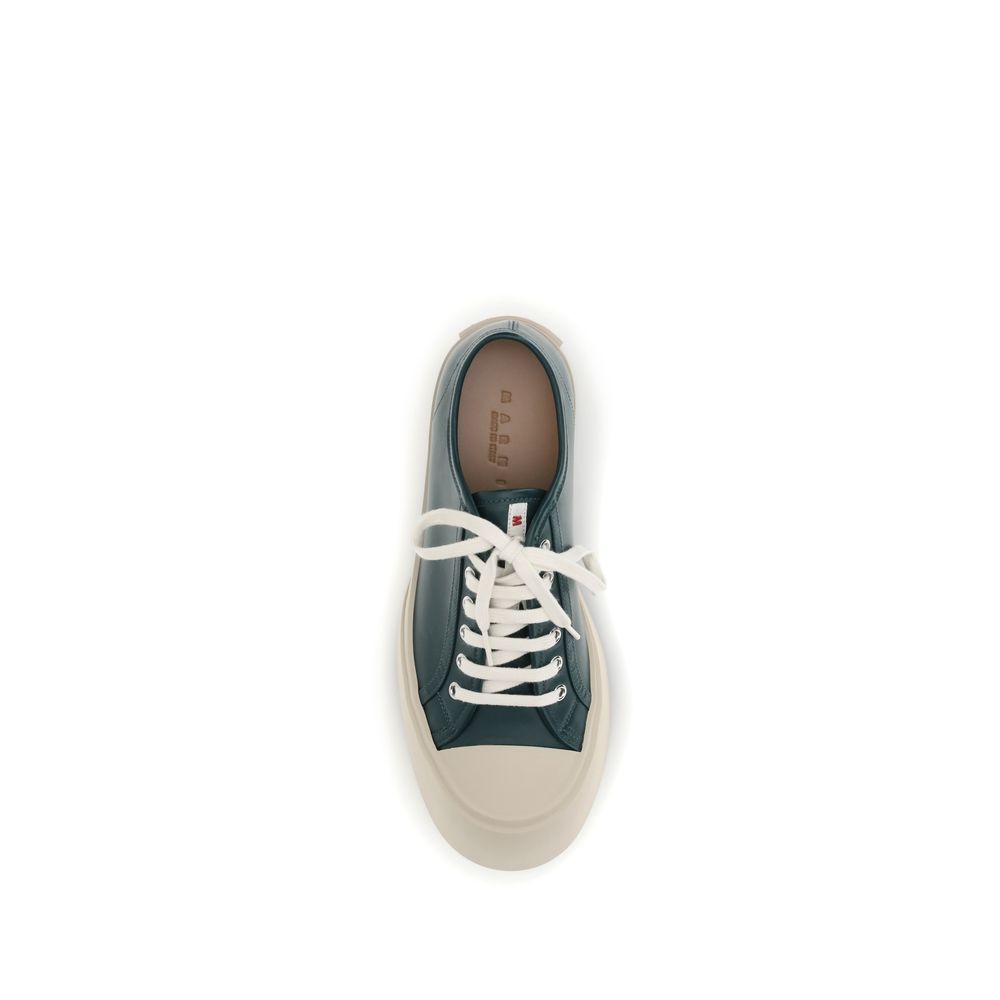 Marni Schwarze Napa Leder / Kalbsleder Bos Taurus Chunky Sneaker