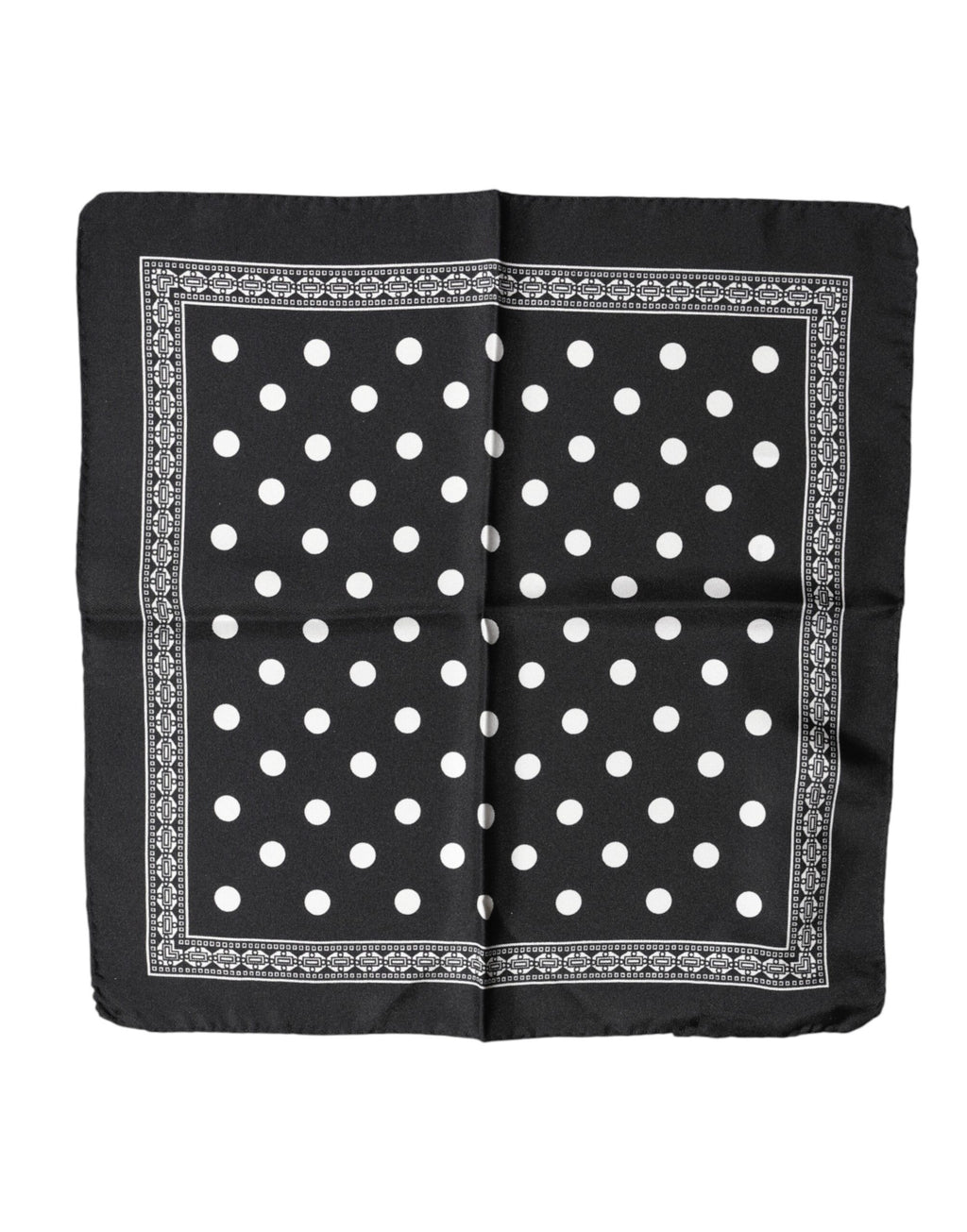 Dolce & Gabbana Black Polka-Dot Foulard