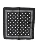 Dolce & Gabbana Black Polka-Dot Foulard