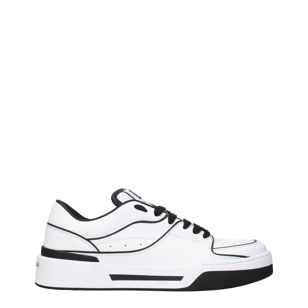 Dolce & Gabbana Weiße Leder-Sneakers