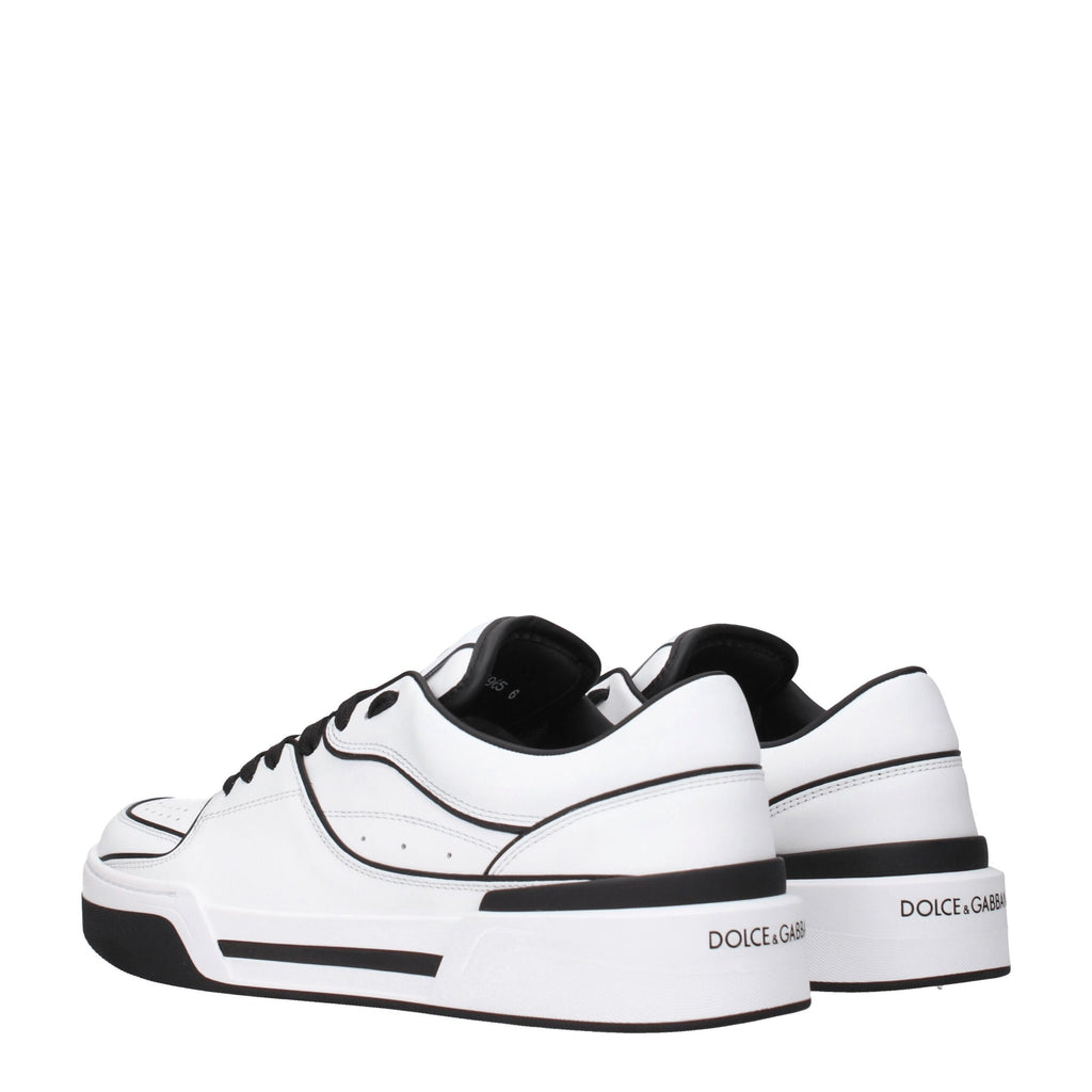 Dolce & Gabbana Weiße Leder-Sneakers