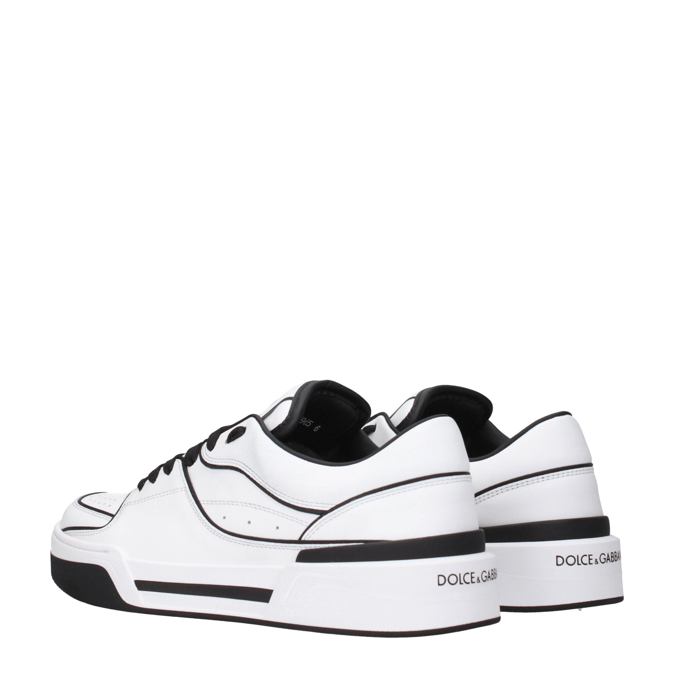 Dolce & Gabbana Weiße Leder-Sneakers