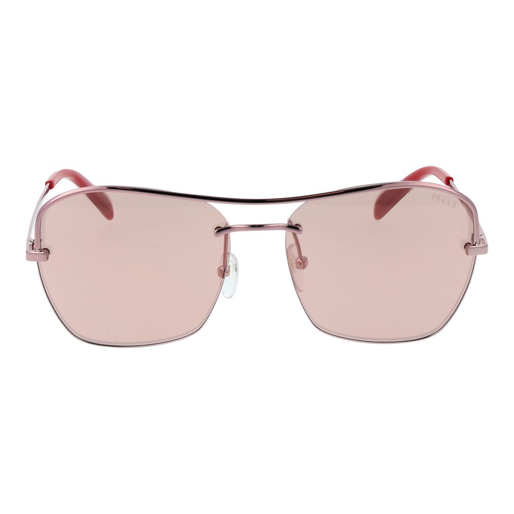 Emilio Pucci Sonnenbrille aus Roségold-Metall