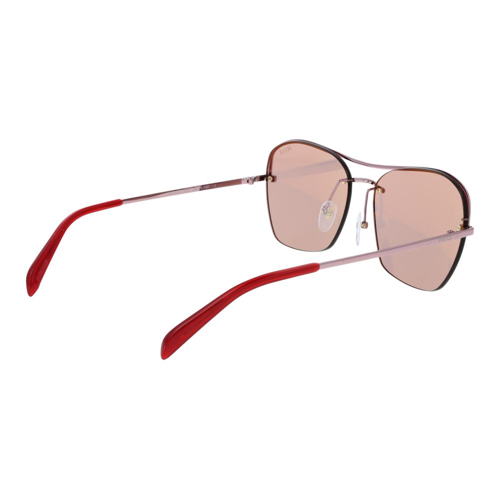 Emilio Pucci Sonnenbrille aus Roségold-Metall