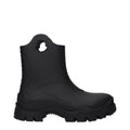 Moncler Schwarze Ankle Boots aus Baumwolle