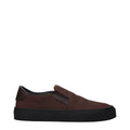 Moncler Braune Loafer aus Leder zum Hineinschlüpfen
