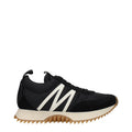 Moncler Schwarze Stoff-Sneaker mit niedrigem Schaft