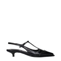 Miu Miu Schwarze Leder Pumps mit mittlerem Absatz