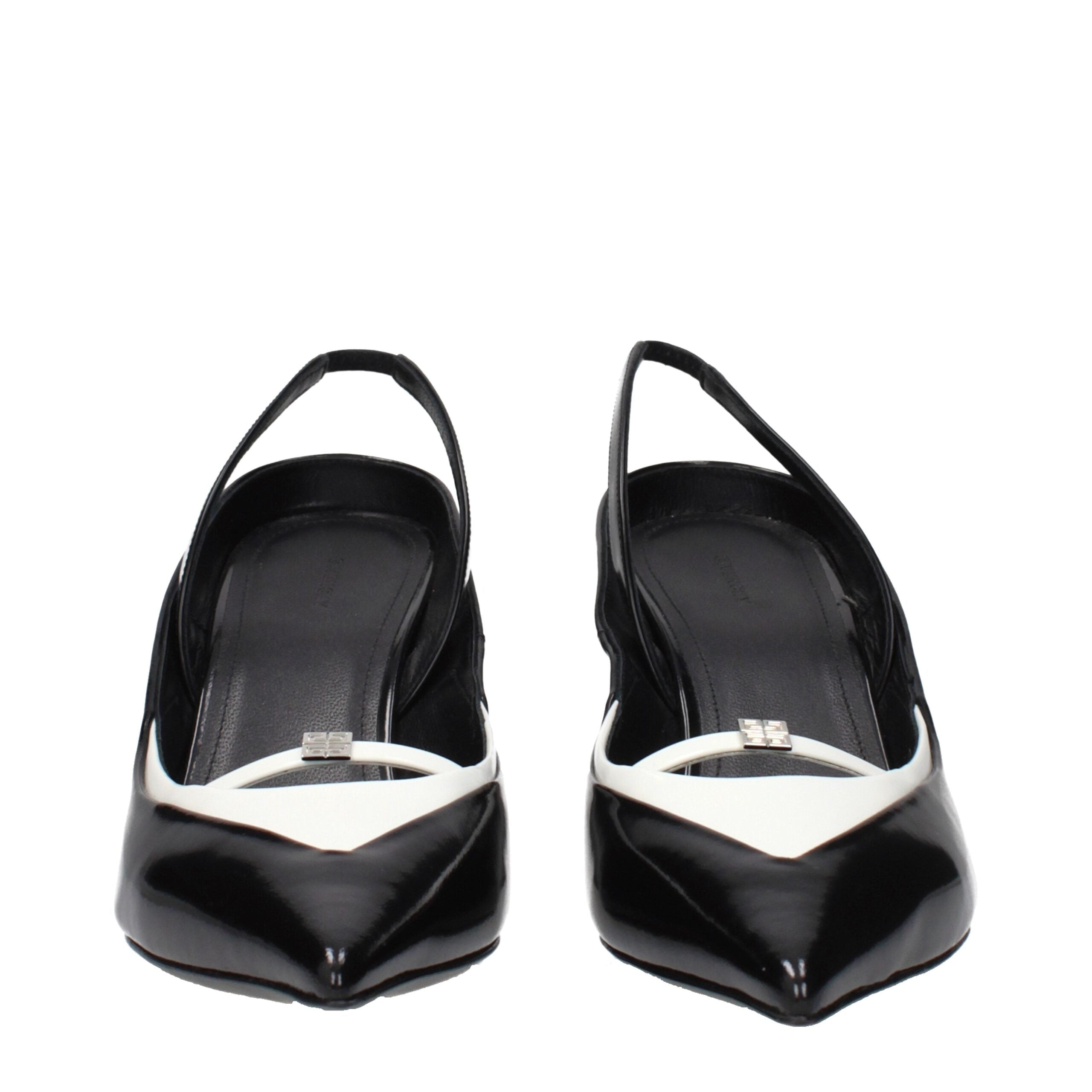 Givenchy Schwarze Keilsandalen aus Leder