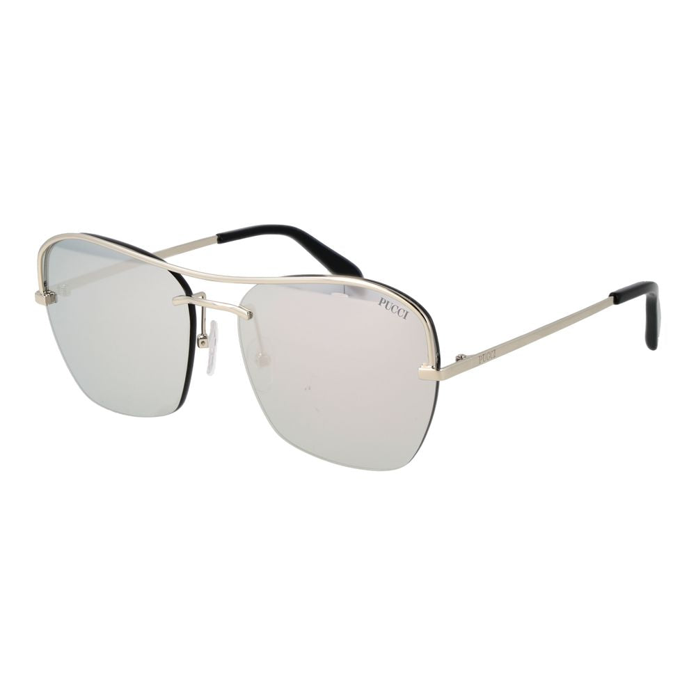 Emilio Pucci silver-tone metal sunglasses