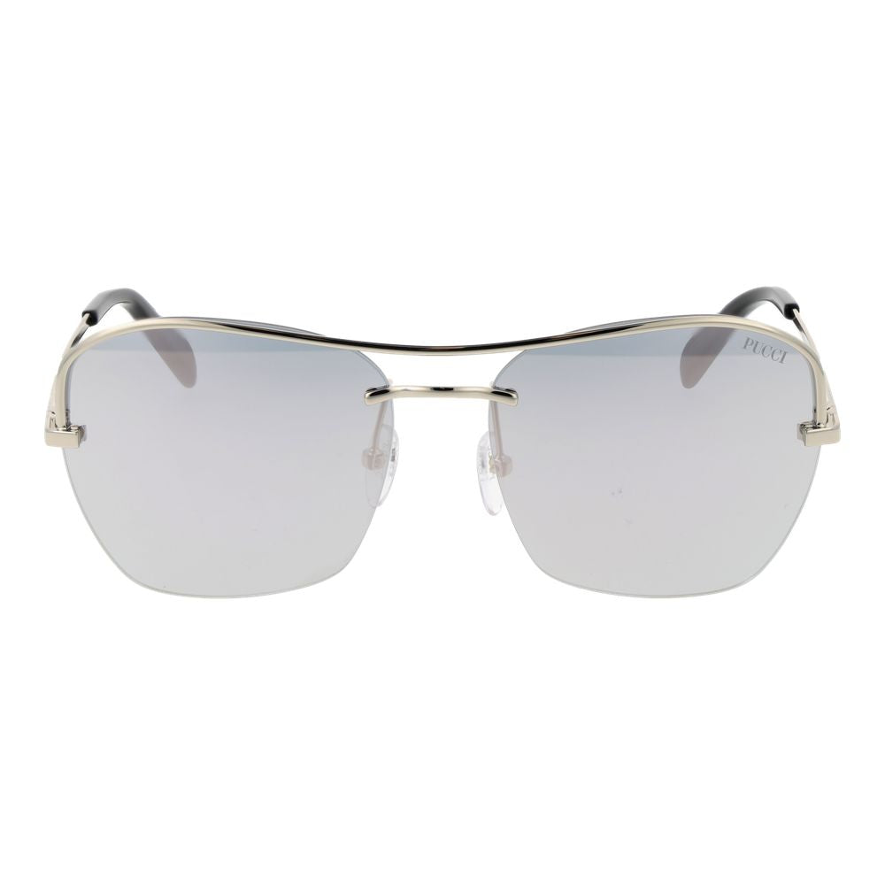 Emilio Pucci silver-tone metal sunglasses