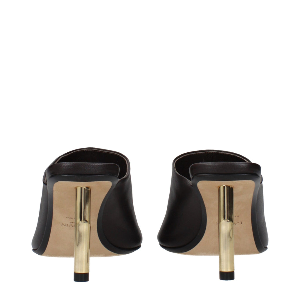 Lanvin Schwarze Leder Pumps mit hohem Absatz