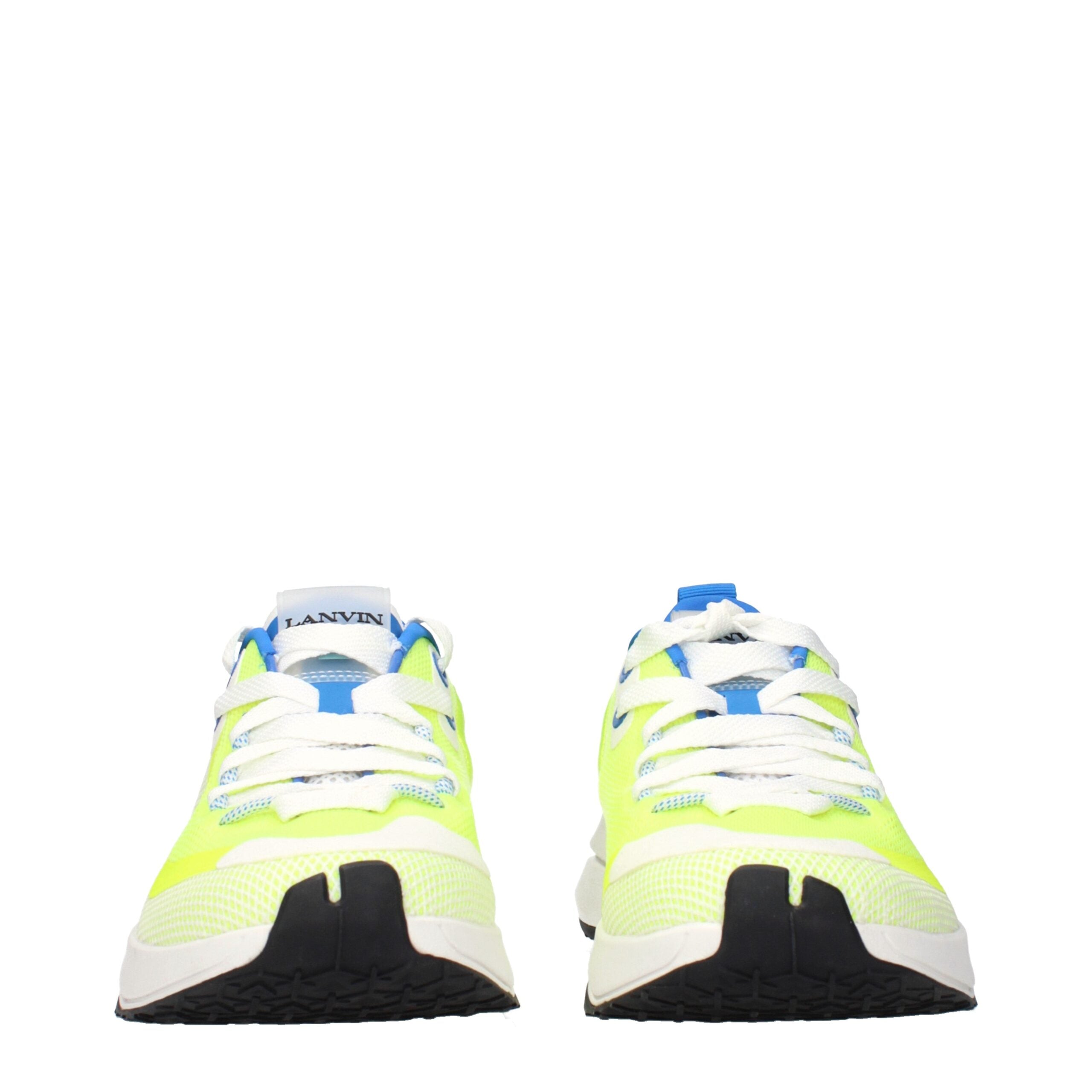Lanvin Gelbe Stoff-Sneaker