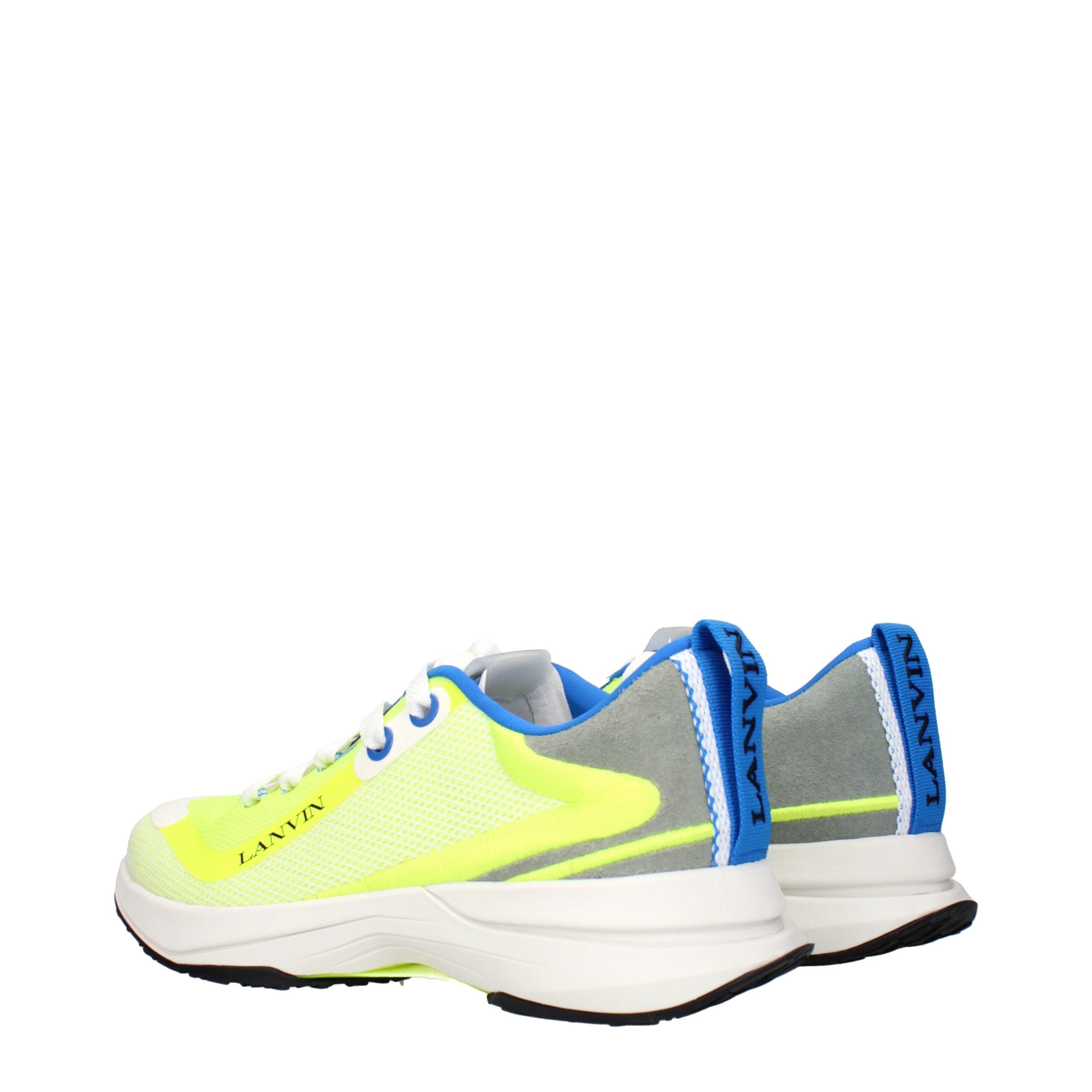 Lanvin Gelbe Stoff-Sneaker