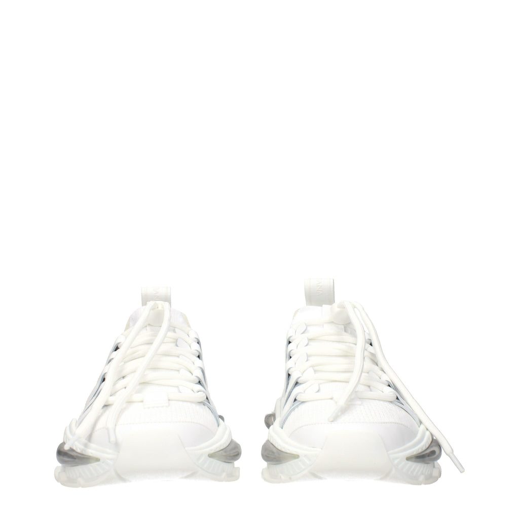 Dolce & Gabbana Weiße Stoff-Sneaker im Athletic-Look