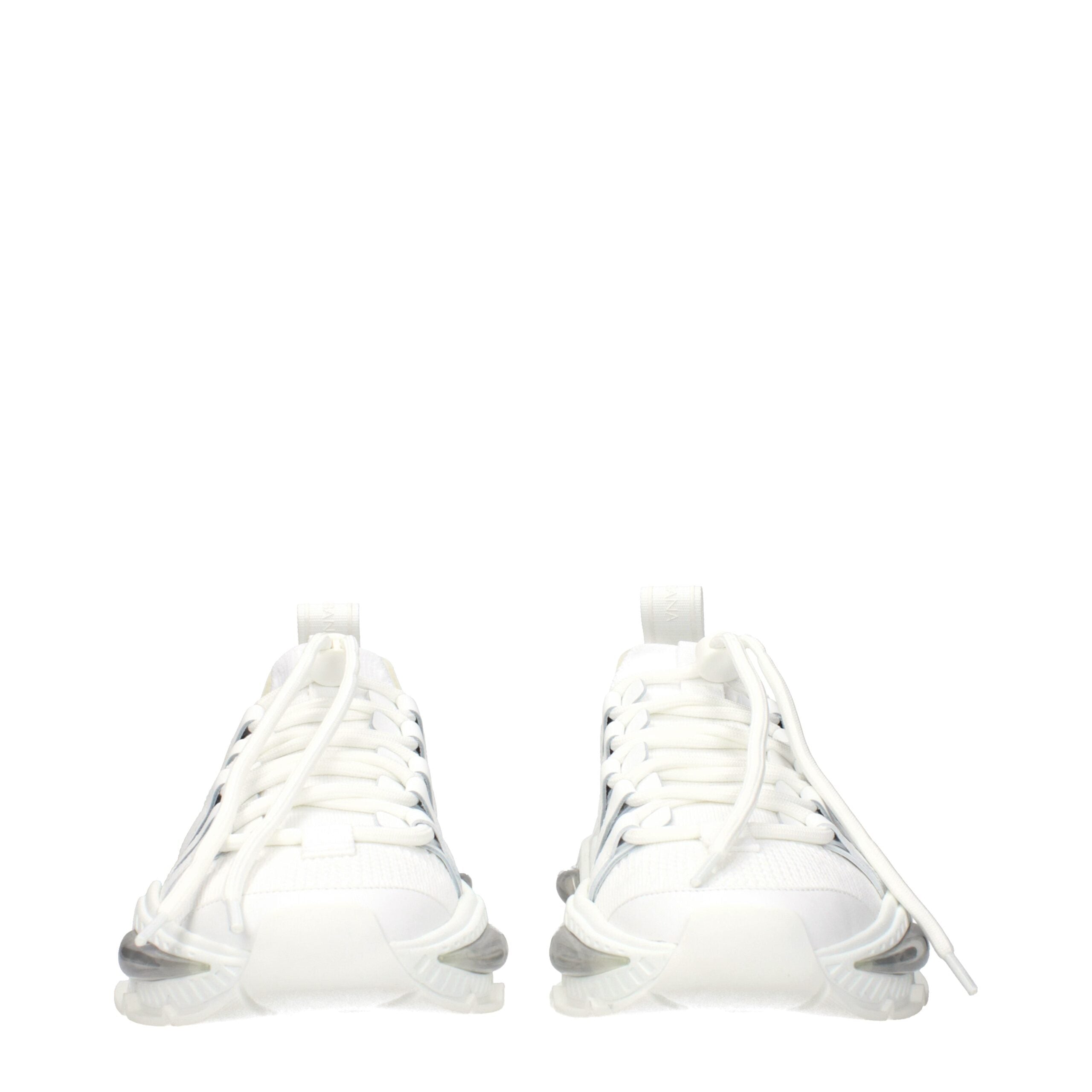 Dolce & Gabbana Weiße Stoff-Sneaker im Athletic-Look
