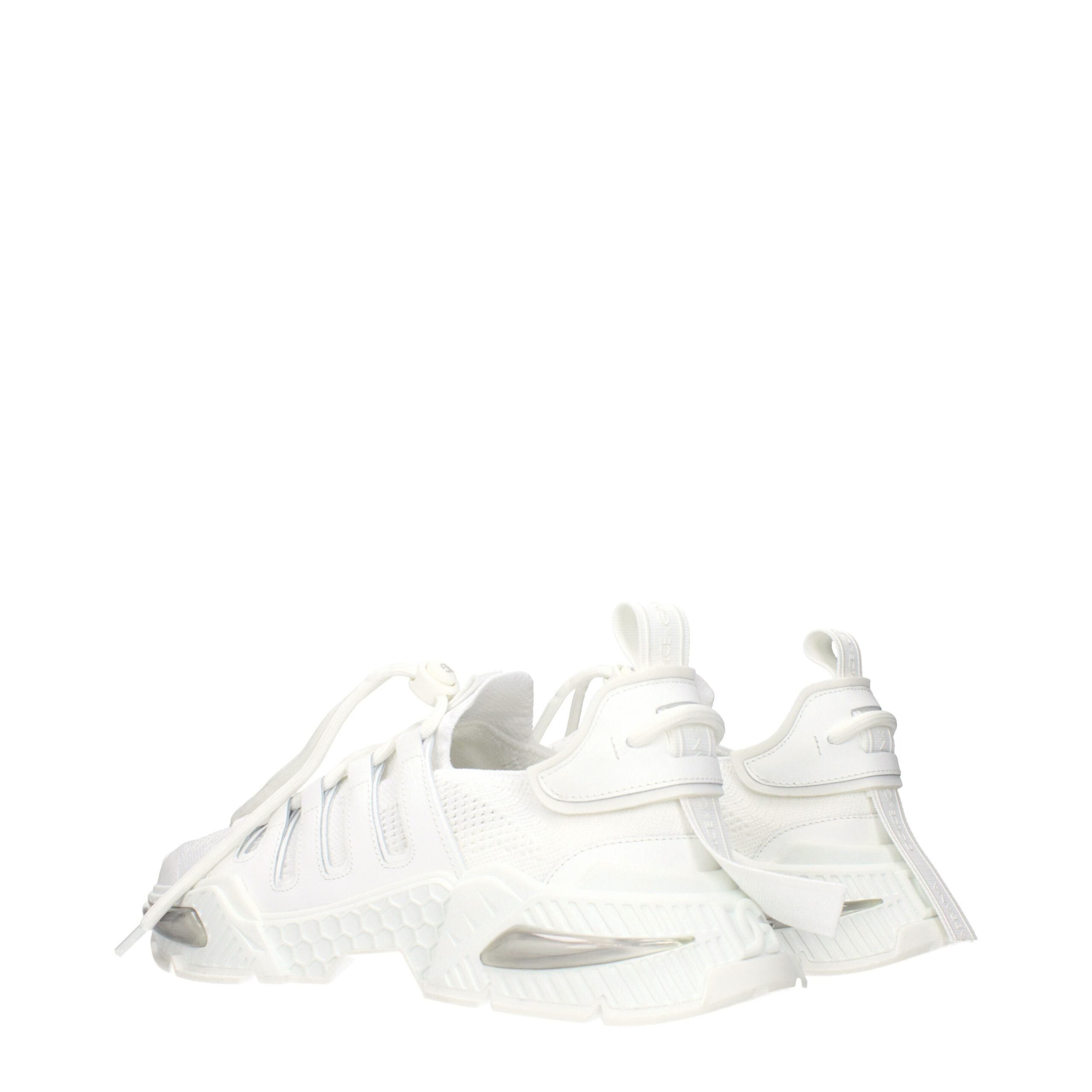 Dolce & Gabbana Weiße Stoff-Sneaker im Athletic-Look