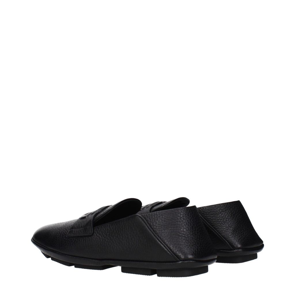 Dolce & Gabbana Schwarze Leder Loafer zum Hineinschlüpfen