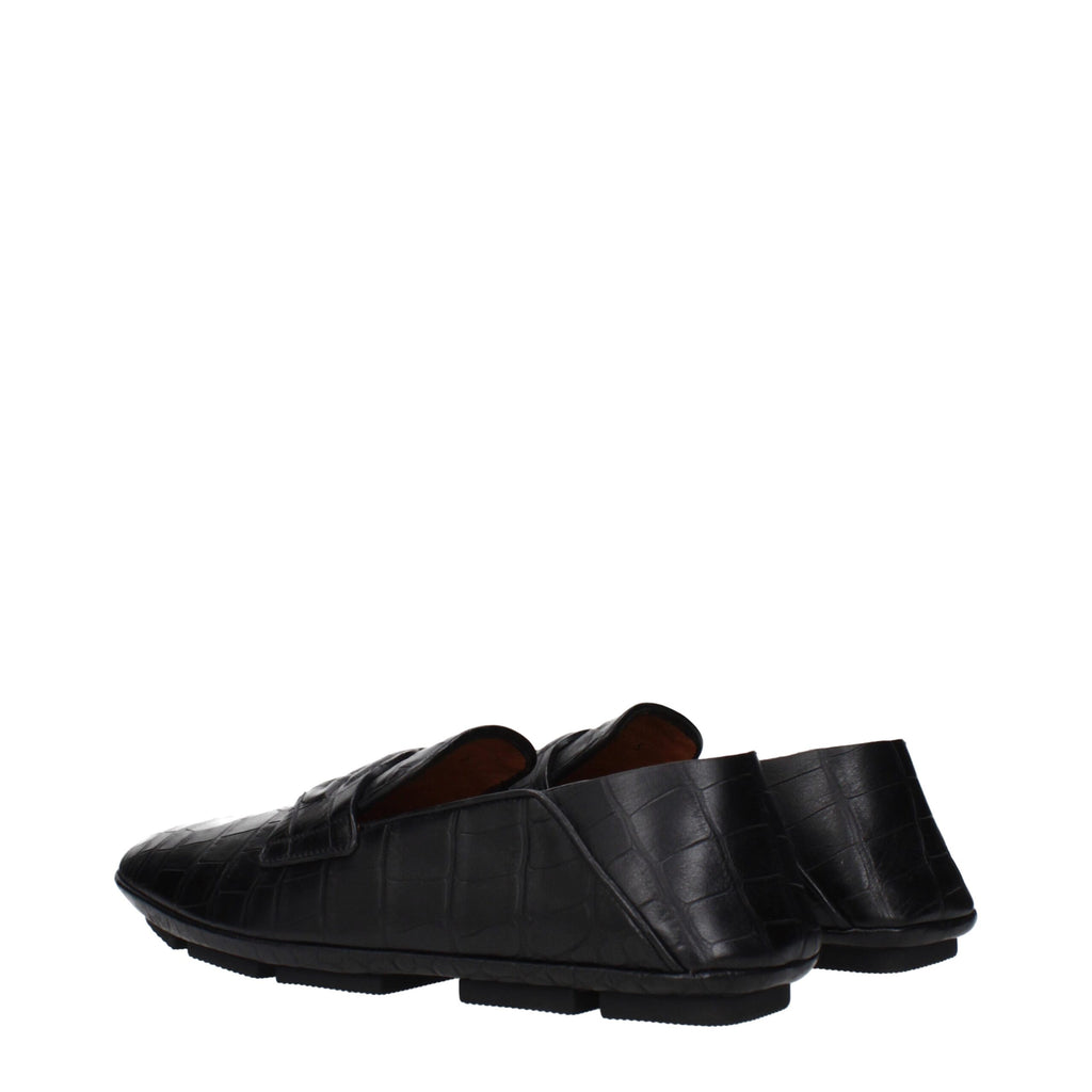 Dolce & Gabbana Schwarze Leder Loafer zum Hineinschlüpfen