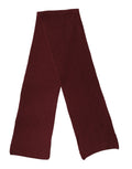 Dolce & Gabbana Maroon Kaschmir Strick-Nackenwärmer Schal