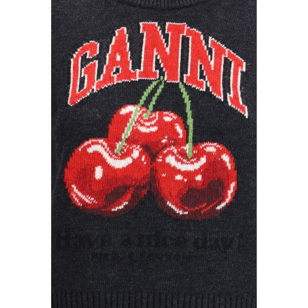 Ganni Black Wool Sweater