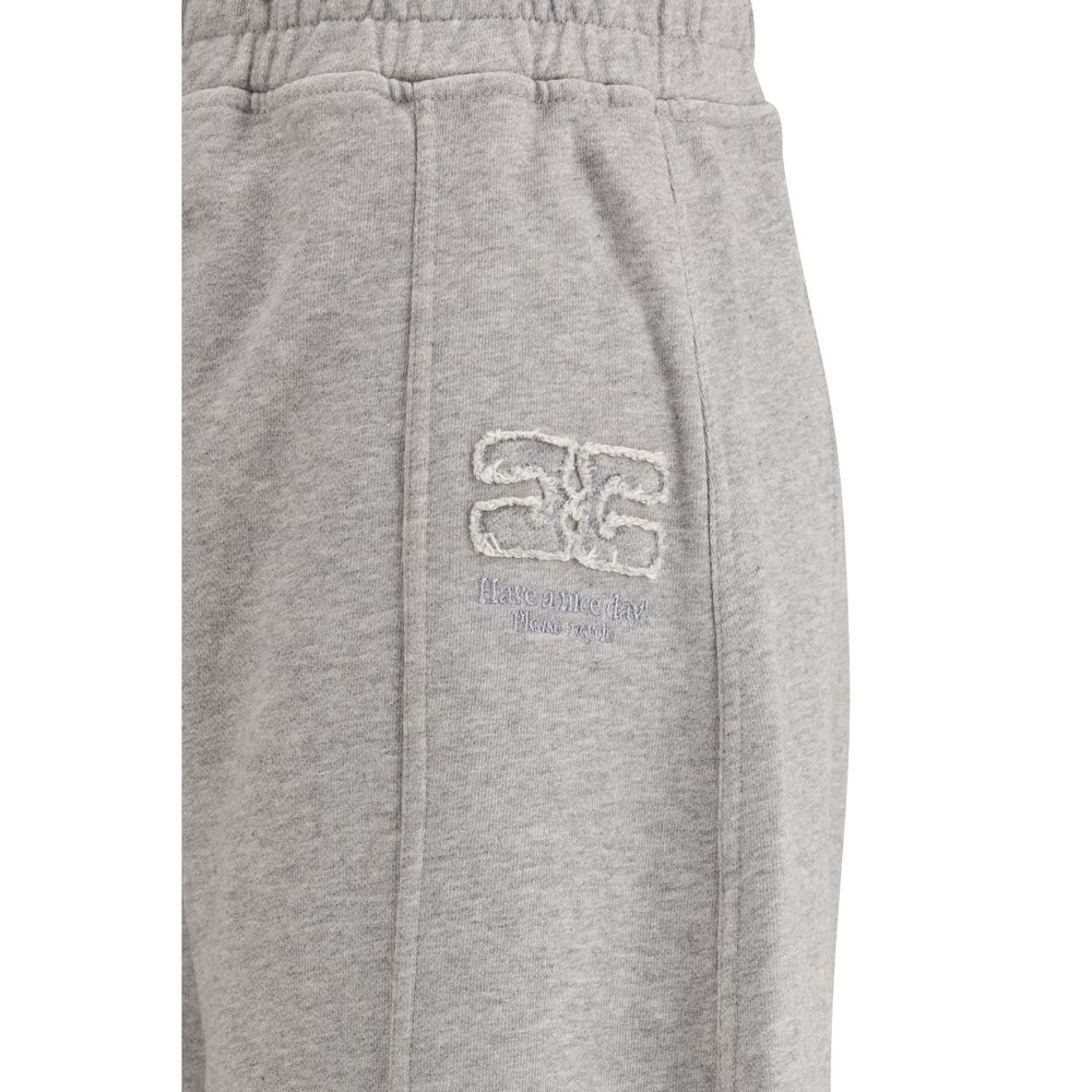 Ganni Grey Cotton Lounge Pants