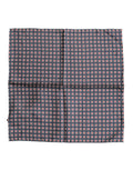 Dolce & Gabbana Blue Patterned Silk Scarf