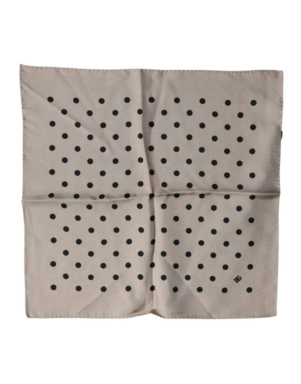 Dolce & Gabbana Braunes Foulard mit Polka-Dot-Muster