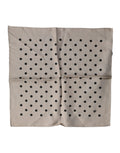 Dolce & Gabbana Braunes Foulard mit Polka-Dot-Muster
