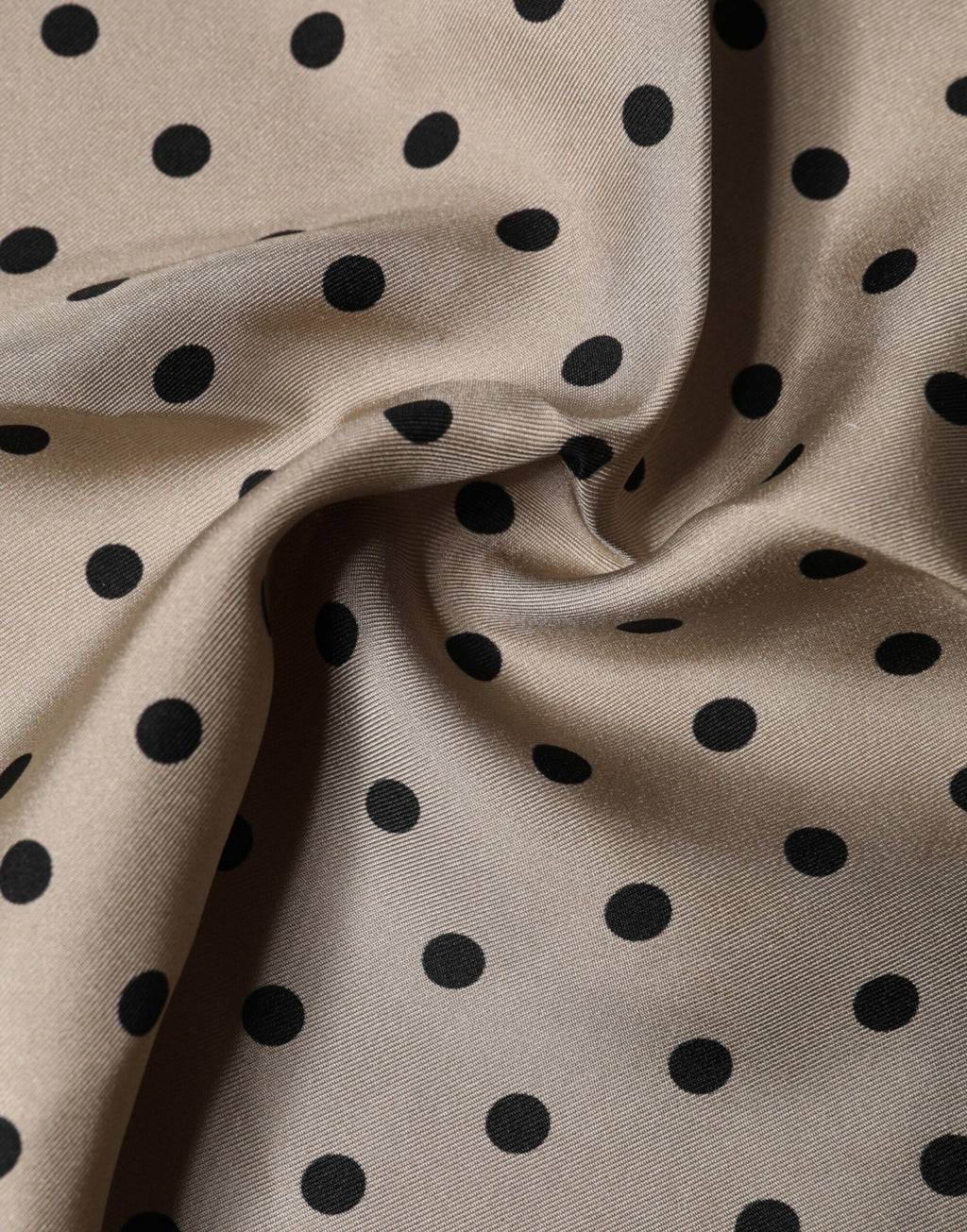 Dolce & Gabbana Braunes Foulard mit Polka-Dot-Muster