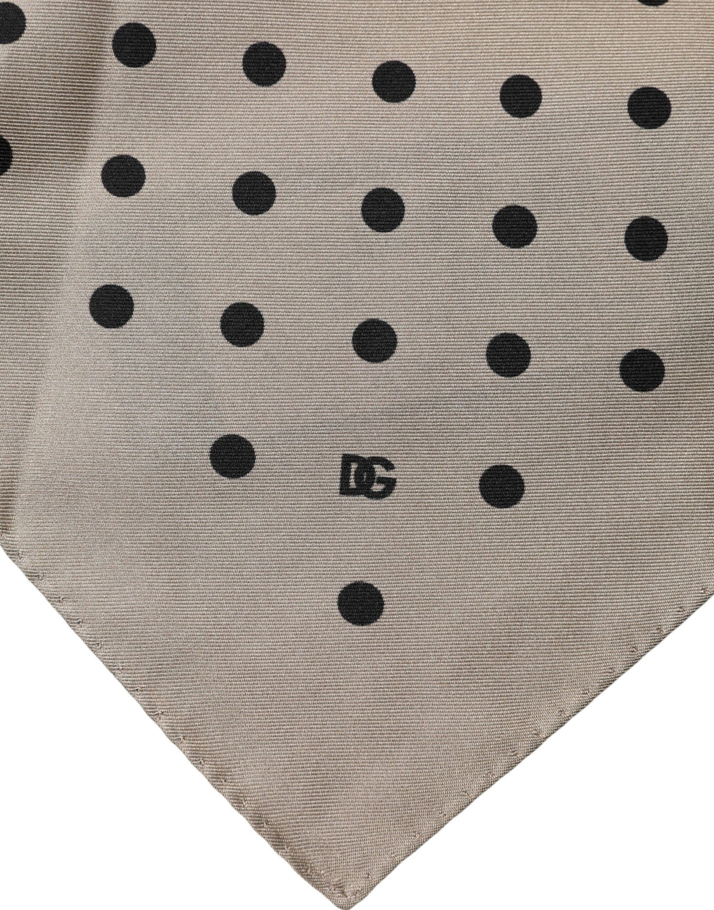 Dolce & Gabbana Braunes Foulard mit Polka-Dot-Muster