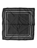 Dolce & Gabbana Schwarzer Herren-Einstecktuch mit Polka Dots