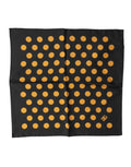 Dolce & Gabbana Schwarzer Foulard mit Tupfenmuster