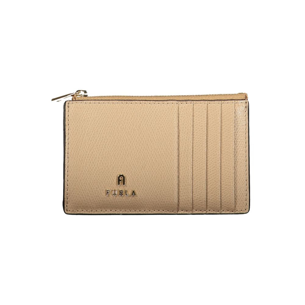 Furla Women's Beige Leather Wallet