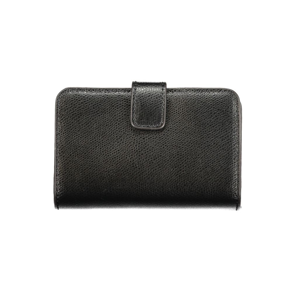 Furla Schwarze Leder Damen Geldbörse