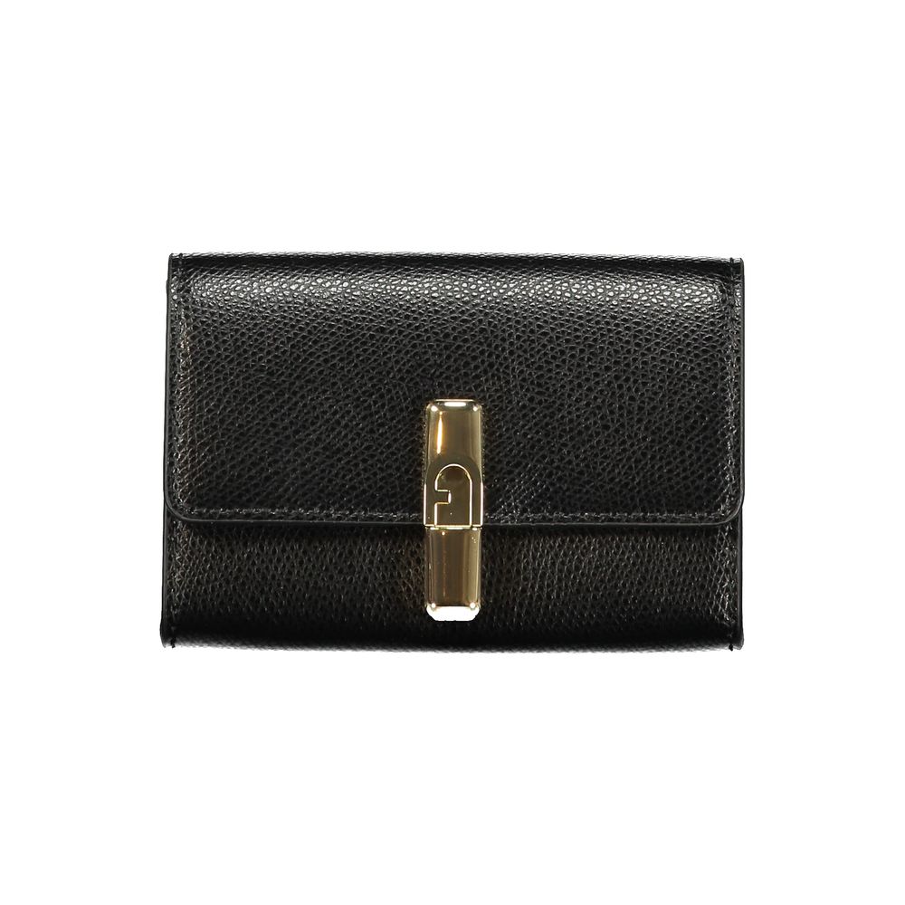 Furla Nero Leder Geldbörse für Damen