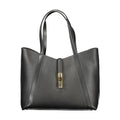 Furla Schwarze Leder Damentasche