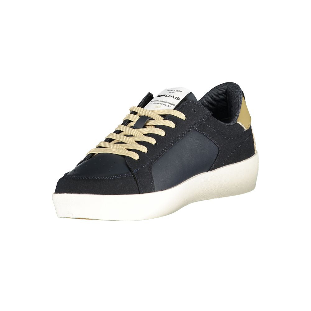 Gas Blauer Herren-Sneaker aus Polyurethan