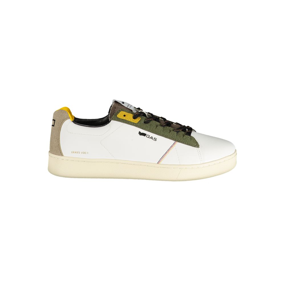 Gas White Men's Polyester Sneakers