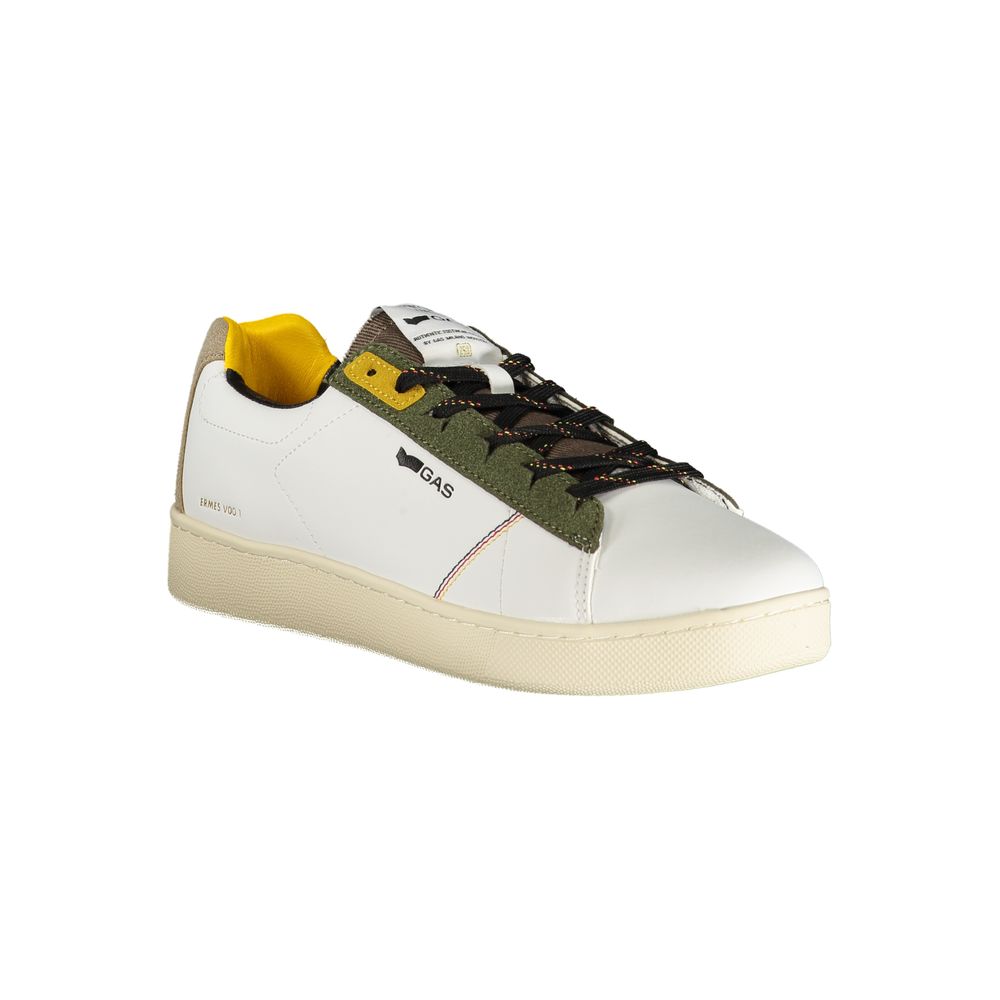 Gas White Men's Polyester Sneakers
