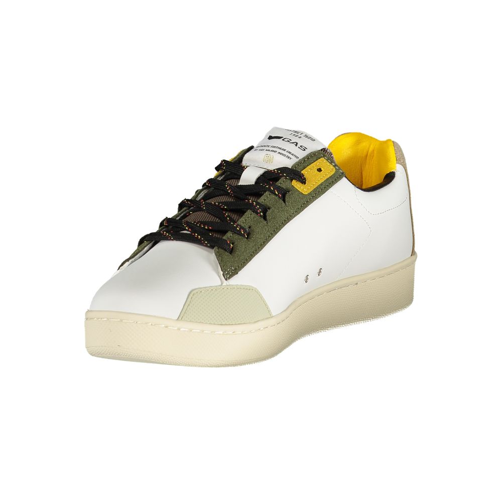 Gas White Men's Polyester Sneakers