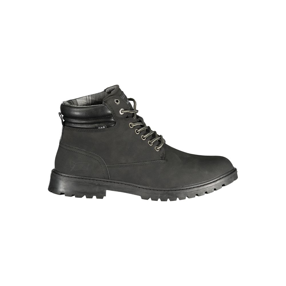 Men's Gas Black Polyurethane Boots