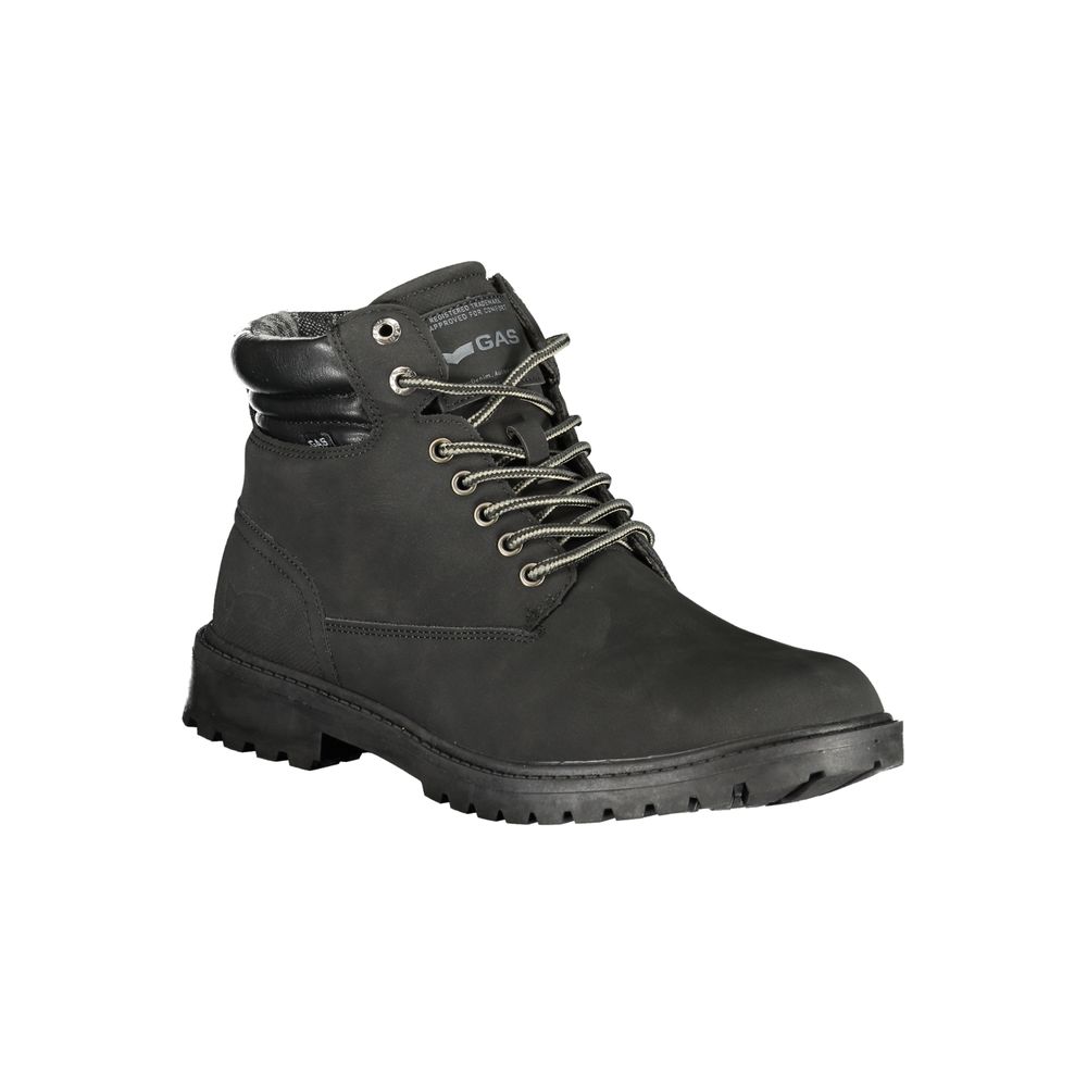 Men's Gas Black Polyurethane Boots