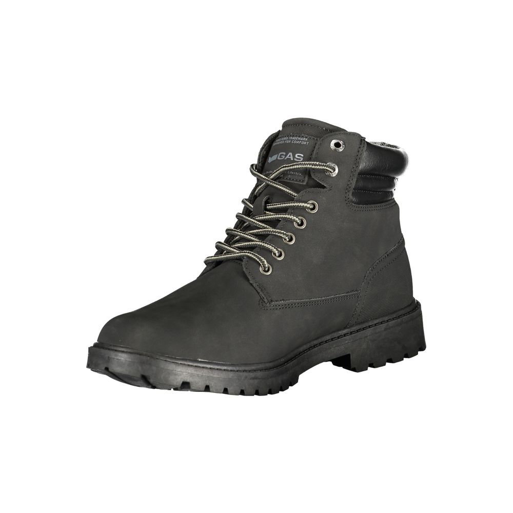 Men's Gas Black Polyurethane Boots