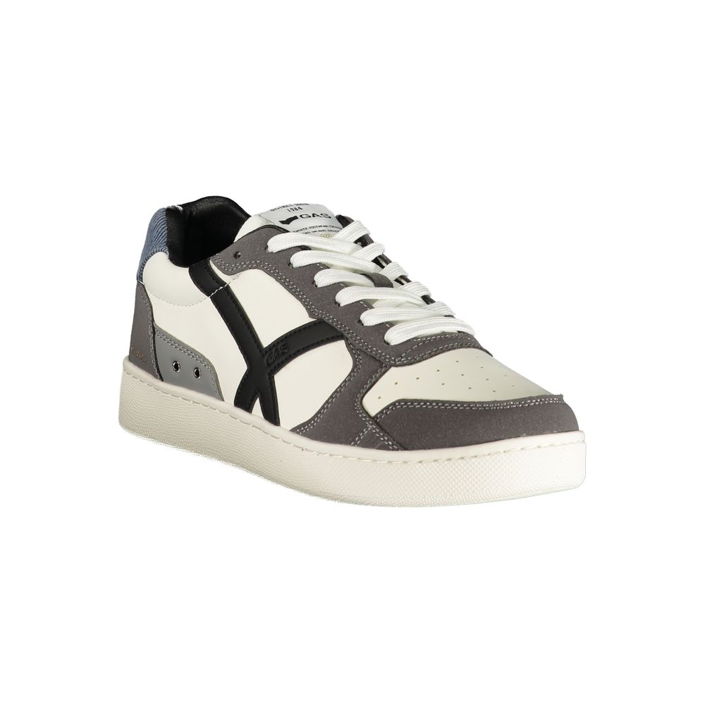 Gas Bianco Herren-Sneaker aus Polyurethan
