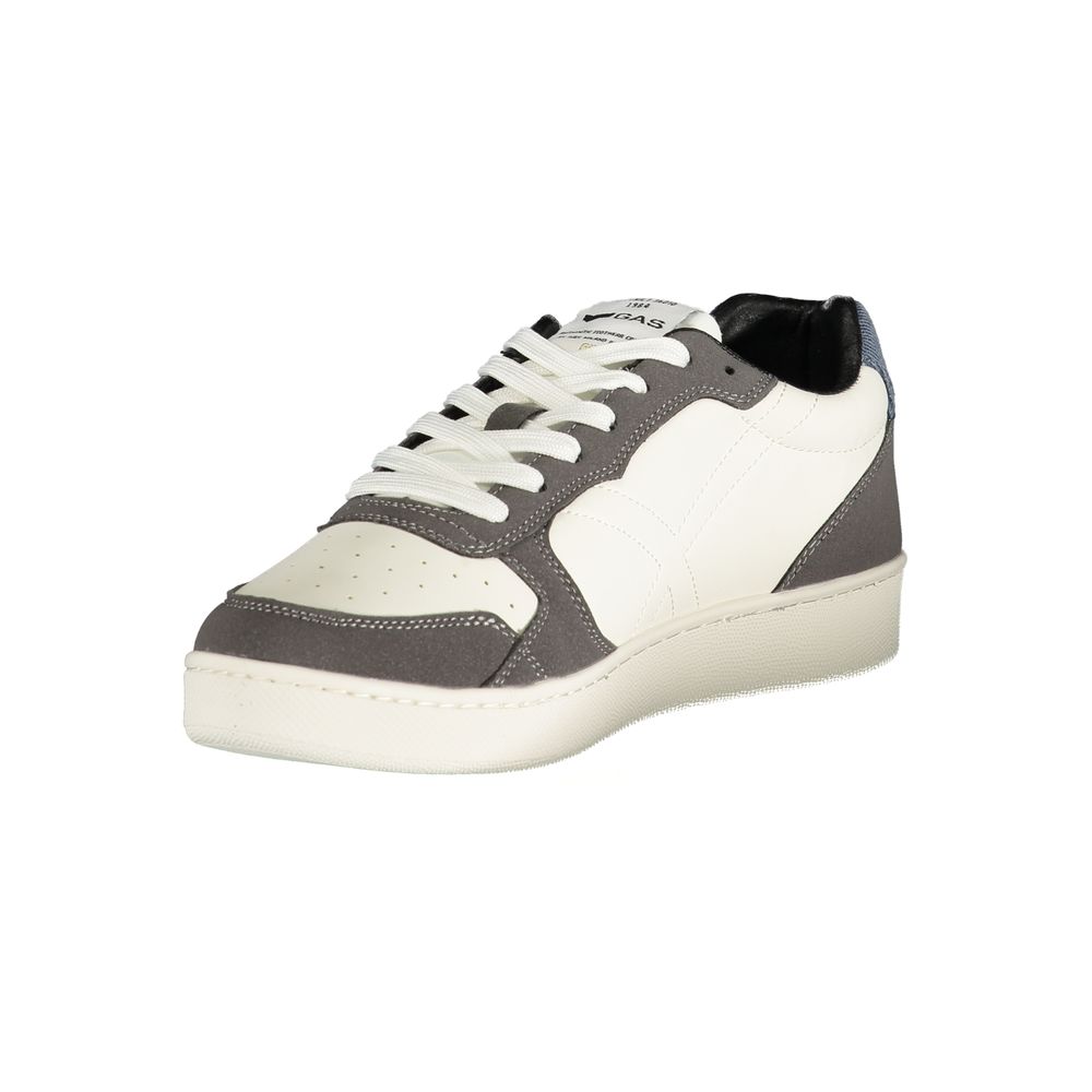 Gas Bianco Herren-Sneaker aus Polyurethan